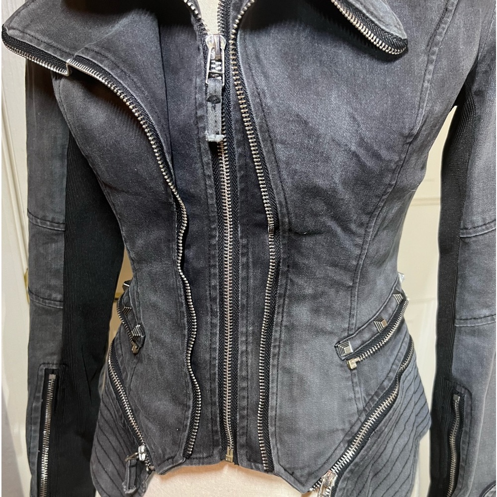 Studded Black Women's Jacket - Picture 14 of 16